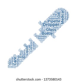 dropper word cloud. tag cloud about dropper