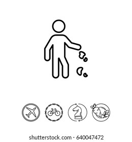 Dropping litter