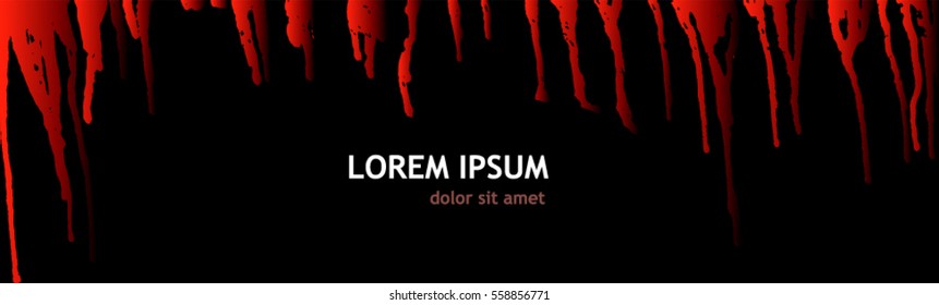 Drops of blood. Vector