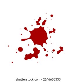 Drops of blood. Blood vector illustration