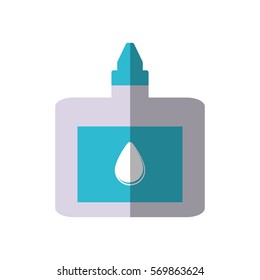 drops bottle medicine icon shadow vector illustration eps 10