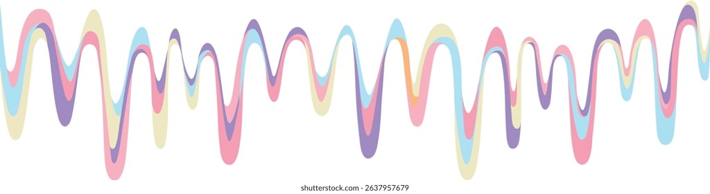 Drops of colorful pastel-tone melted chocolate.