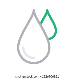 drops colour line vector icon