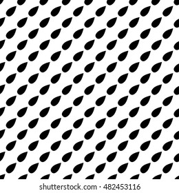 Drops geometric seamless pattern. Fashion graphic background design. Modern stylish abstract monochrome texture. Template for prints, textiles, wrapping, wallpaper, website Stock VECTOR illustration