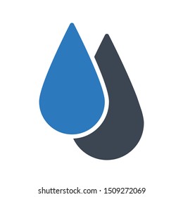 drops glyph colour vector icon