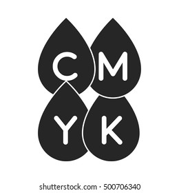Drops icon in  black style isolated on white background. Typography symbol stock vector illustration.