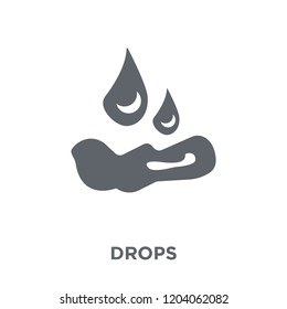 Drops icon. Drops design concept from  collection. Simple element vector illustration on white background.