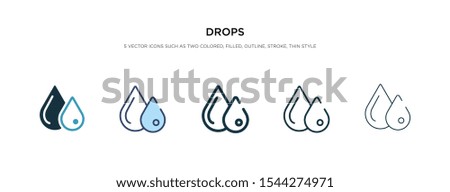 drops icon in different style vector illustration. two colored and black drops vector icons designed in filled, outline, line and stroke style can be used for web, mobile, ui