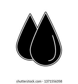 Drops icon. Element of bathroom for mobile concept and web apps icon. Glyph, flat icon for website design and development, app development