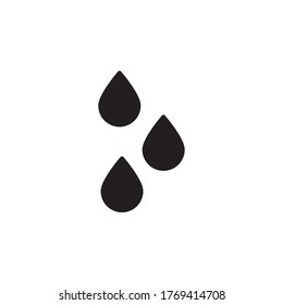 drops icon glyph vector illustration black style. isolated on white background