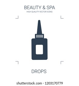 drops icon. high quality filled drops icon on white background. from beauty collection flat trendy vector drops symbol. use for web and mobile