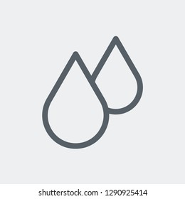 Drops icon isolated on background. The environment symbol modern, simple, vector, icon for website design, mobile app, ui. Vector Illustration
