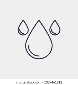 Drops icon isolated on background. Liquid symbol modern, simple, vector, icon for website design, mobile app, ui. Vector Illustration