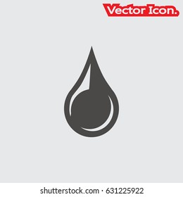 Drops icon isolated sign symbol and flat style for app, web and digital design. Vector illustration.