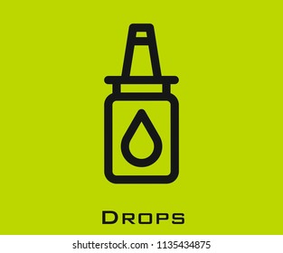 Drops icon signs