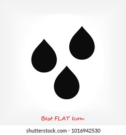 drops icon, stock vector illustration flat design style