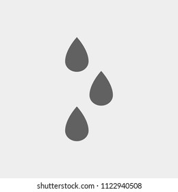 drops icon, stock vector illustration flat design style