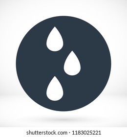 drops icon, stock vector illustration flat design style