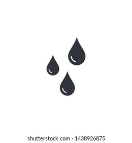 Drops icon Vector flat style isolated illustration.