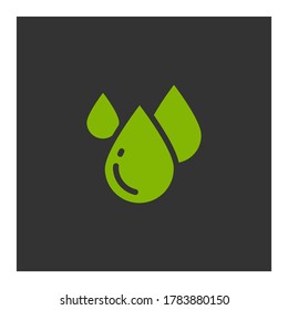 drops icon. Vector illustration EPS 10.