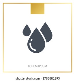 drops icon. Vector illustration EPS 10.