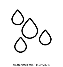 Drops icon vector isolated on white background, Drops transparent sign