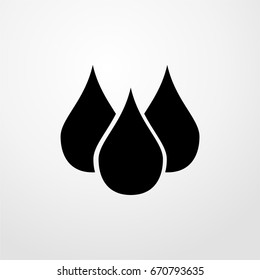 drops icon. vector sign symbol on white background