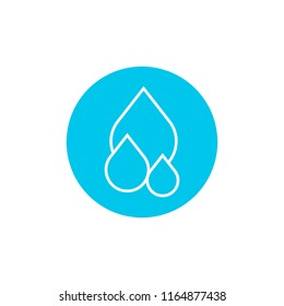 drops icons. vector illustration