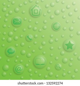 drops media buttons background. eps10