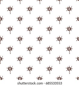 Drops of milk chocolate pattern seamless repeat in cartoon style vector illustration