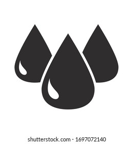 drops oil trade crisis economy, oil price crash silhouette style icon vector illustration icon