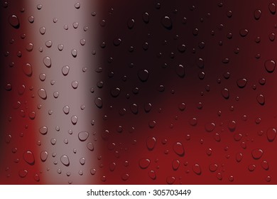 Drops on gless with cola.
