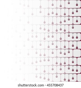 Drops on grid. Abstract background pattern.