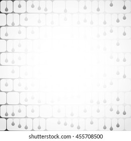 Drops on grid. Abstract background pattern.