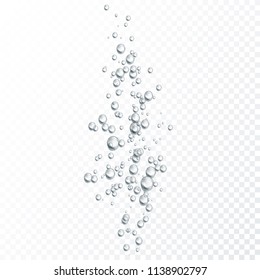 Drops on transparent background. Vector illustration