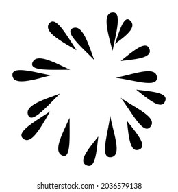 drops on a white background