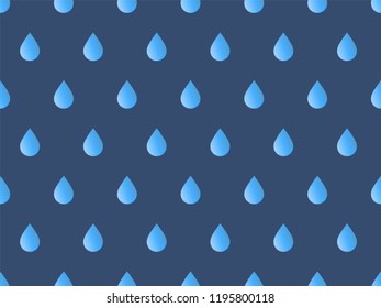 Drops Pattern. Endless Background. Seamless