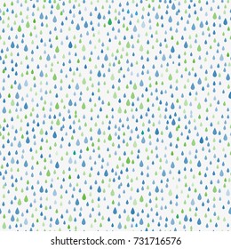 Drops of rain on a white background. Wallpaper. Can be adopted for packing, fabric.