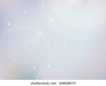 Drops of rain on the window with sunn glare. Shallow DOF. plus EPS10 vector file