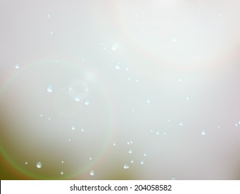 Drops of rain on the window with sunn glare. Shallow DOF. plus EPS10 vector file