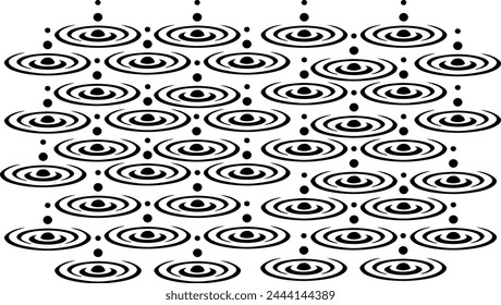 Drops of saliva, drops that create beautiful patterns.