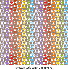 Drops seamless background. Doodle hand drawn pattern. Abstract texture. Rainbow background.