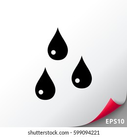 Drops simple icon
