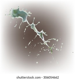 Drops splashes vector