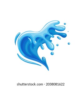 Drops and splashes of water. Vector illustration of the water splash element.