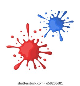 Drops, spray paint.Paintball single icon in cartoon style vector symbol stock illustration .