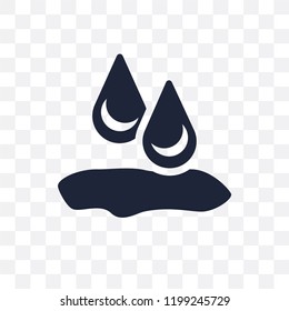 Drops transparent icon. Drops symbol design from Weather collection. Simple element vector illustration on transparent background.