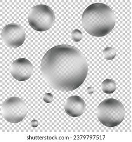 muestra transparente de vector de agua líquida