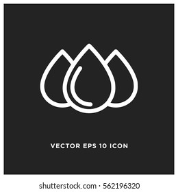 Drops vector icon