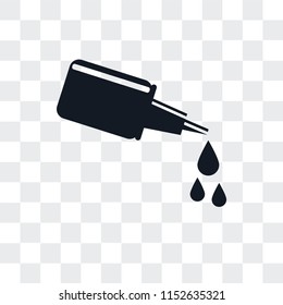 Drops vector icon isolated on transparent background, Drops logo concept